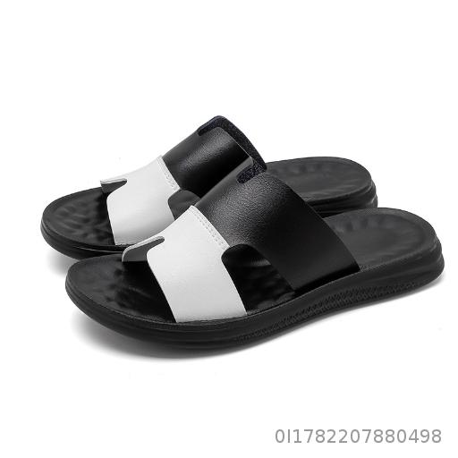 Men's H slippers 2026 new men's sandals flat Southeast Asian European and American men's sandals