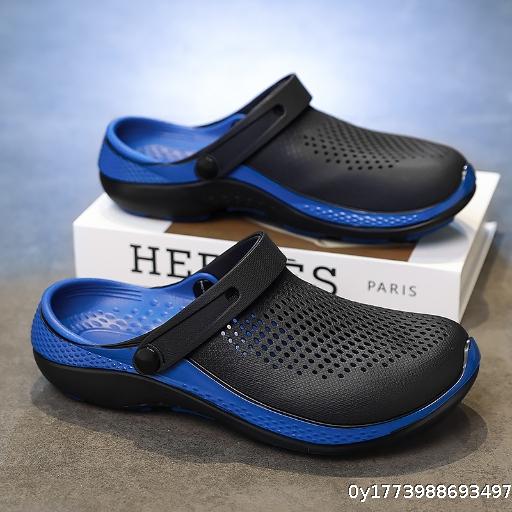  Cave Shoes for Men in Summer, Stepping on Shit Feeling Thick Bottom Non slip Slippers, Casual Sports Beach Sandals