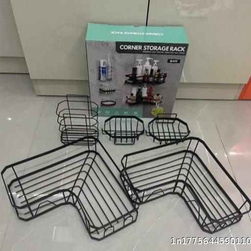 Bathroom Cabinet Triangle Storage Rack No Drilling