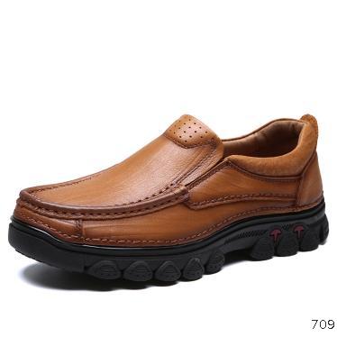 First layer cowhide leather shoes British business casual leather shoes