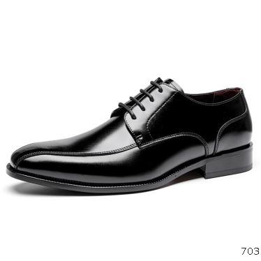 Formal men's shoes men's leather shoes men's leather business retro British casual