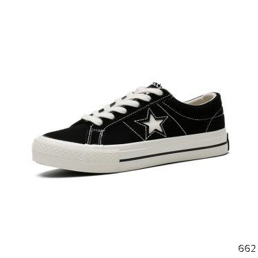 Faux suede canvas shoes female star shoes Korean low-top trend couple casual sports shoes