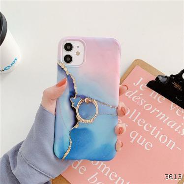  European and American marble pink purple x bracket 11pro / max Apple X / XS / XR mobile phone case iphone8plus