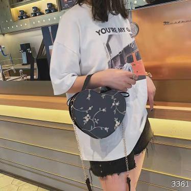 Small bag female new trendy wild messenger chain lace one-shoulder portable girl small satchel