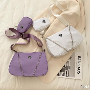 Underarm Bag Women's Bag 2021 Spring/Summer New Simple Cold Vintage Style New Moon Multi functional Chain Magic Stick Shoulder Bag