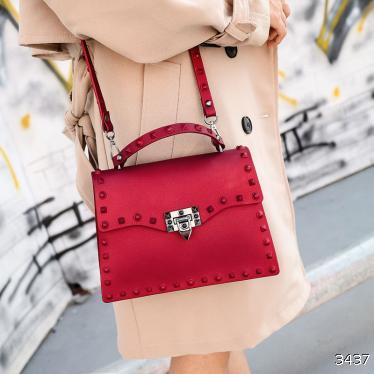  2020 Korean temperament women's bag matte frosted jelly bag rivet portable one shoulder shaping leisure diagonal small leather bag