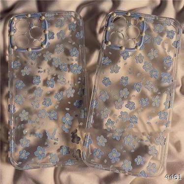  small fresh blue broken flower iphone12promax Apple 11 mobile phone case XS / XR / xsmax female 7 / 8plus