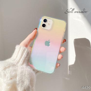 rainbow laser soft shell 11 / 13pro gradient Max Apple X / XS / XR / mobile phone shell iphone12 female 8 transparent
