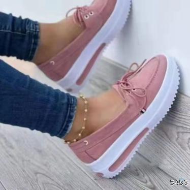  foreign trade large size single shoes women's 2022 spring express Amazon casual single shoes thick soled front lace up single shoes 43