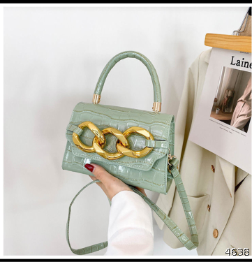  autumn new style solid color retro texture foreign style stone pattern small square bag trendy Korean version simple Messenger Shoulder Bag
