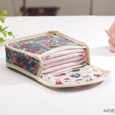  large capacity aunt towel storage bag portable mini zipper sanitary cotton aunt towel small square bag sanitary towel storage bag
