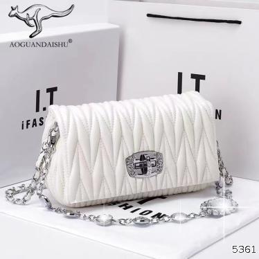  bag lady 2022 new fashion versatile soft leather fairy bag Rhinestone chain bag Single Shoulder Messenger portable Fold bag