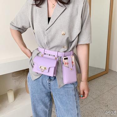 Two sets of waist bags female new crossbody bag female small bags hundred with chest bag cell phone bag multifunctional package