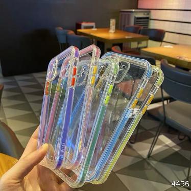  color contrast fashion brand apple 12pro Max mobile phone case 11 transparent iphonexs advanced sense XR fall proof 7 / 8plus