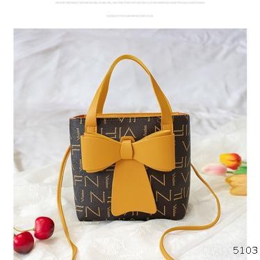  bag female 2021 new fashion versatile sweet fashion printed handbag butterfly dish Korean cross messenger bucket bag female