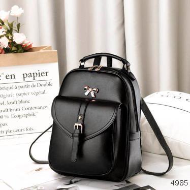  backpack 2021 new high-capacity Korean casual leather girls fashion backpack college style student schoolbag trend