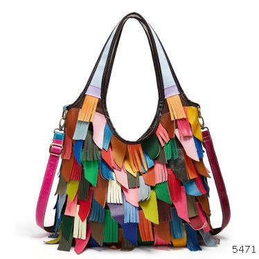 New tote bag women's color matching shoulder bag