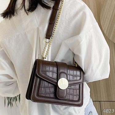  Hong Kong style retro chain small square bag