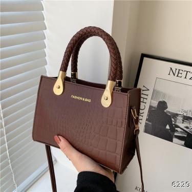 ins crocodile net red small bag women's Bag Messenger Bag
