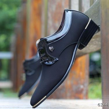  Korean version mesh upper men's shoes inner height men's casual shoes youth fashion versatile British business formal leather shoes