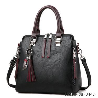  women's handbag 2018 new Korean fashion versatile women's handbag big bag autumn winter simple single shoulder messenger bag women's bag