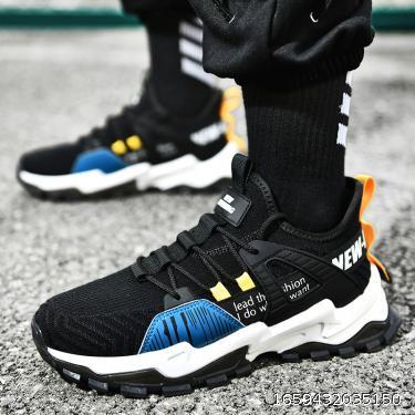 2020 autumn and winter new personalized thick soled men's shoes, daily outdoor casual shoes for teenagers, comfortable