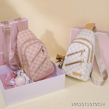  chest bag: Women's 2021 summer Shangxin Korean version versatile diagonal straddle bag, small women's chest bag, fashion, western style, online red backpack trend