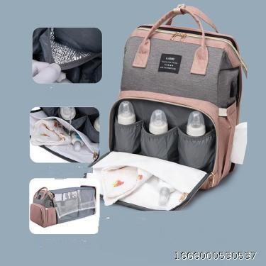 Large capacity backpack mother baby folding