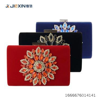 Hand bag diagonal cross female small square bag banquet dress bag shoulder bag