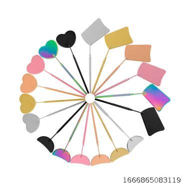 New eyelash grafting heart shaped inspection mirror