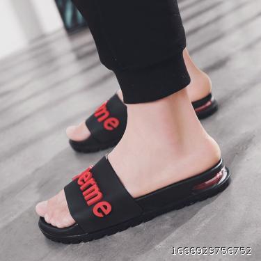 Slippers Men's New Summer Household Antiskid Odor proof Cool Slippers Personality Thick Sole Outwear Slip on