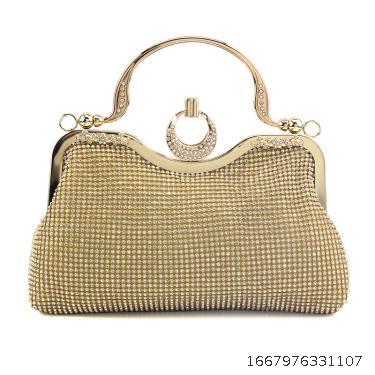 Caiyue lady's net drill portable evening bag
