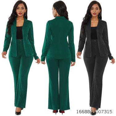 oL two pieces suit pure color suit sexy two suits