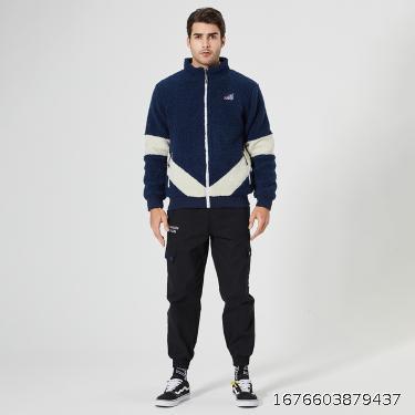 2022 Autumn and Winter Cross-border New Fashion Loose Casual Cardigan Coat Men's Youth Lamb Wool Camouflage Sweater