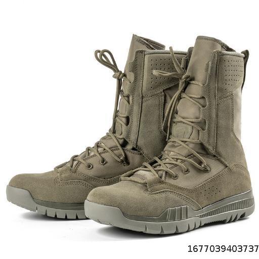 autumn and winter high-top outdoor boots, new combat boots, tactical boots, desert boots, anti-skid climbing shoes, security duty military training boots