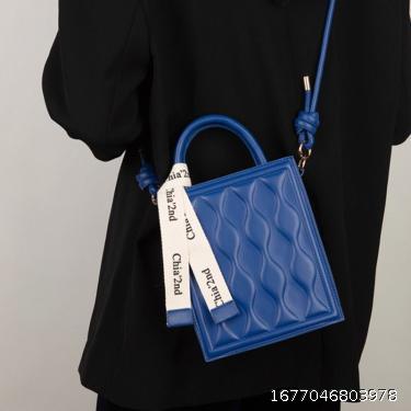 New Tote bag Women's bag Small crowd design zither book bag Hand-held one-shoulder cross-body small square bag tide