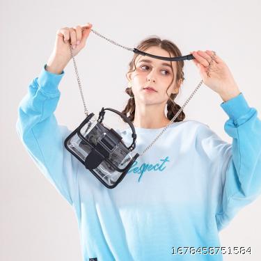 Women's jelly bag Mini portable bag Chain bag Inclined bag