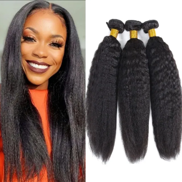 【Brazilian hair 1 Bundles 12A】Ulike Yaki Brazilian hair Straight Hair Weaves 1 Bundles Deal Weave Virgin Hair