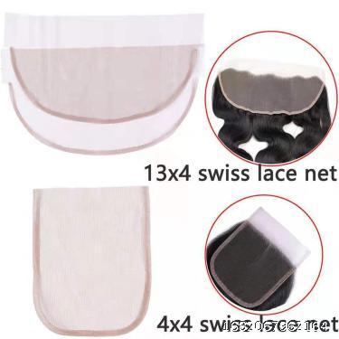 Hand woven mesh bottom 4 * 4 13 * 4 hair block lace hair net wig hair net hand woven DIY accessories