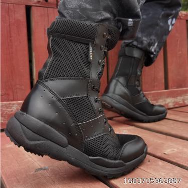 Summer breathable men's combat boots Tactical boots Desert combat boots Ultra light breathable boots