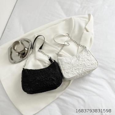 Stylish and minimalist small bag 2023 New Western casual and versatile women's bag Korean version single shoulder pleated underarm small bag