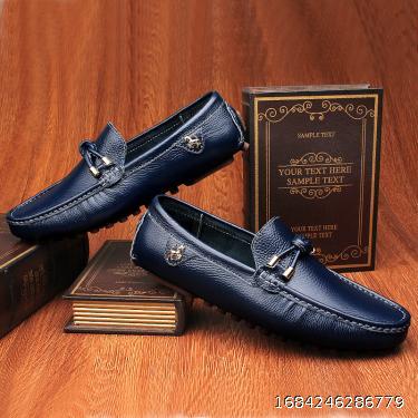Doudou Shoes Men's Cowhide Casual Shoes