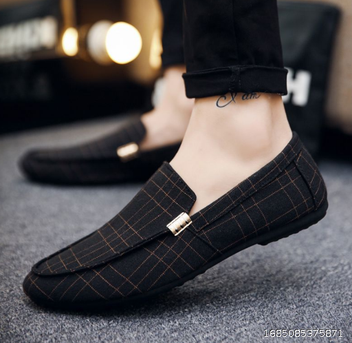 Summer White Bean Shoes Men's Korean Version Breathable Casual Canvas Shoes