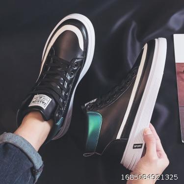 Spring High Top Shoes Men's Martin Boots Sports Board Shoes Versatile Casual Canvas Shoes