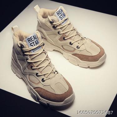 Casual shoes, sports high top shoes, hip-hop style