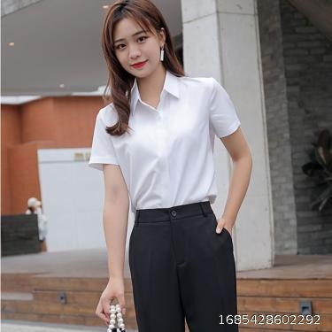 Professional Style Goddess Fan White Shirt Women's Summer Loose College Student Short Sleeve Top 2022 New