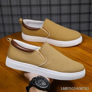 Canvas Sports White Shoes Men's 2022 New Versatile Anti slip Wear Casual Trend Student High and Low Top Breathable Board Shoes