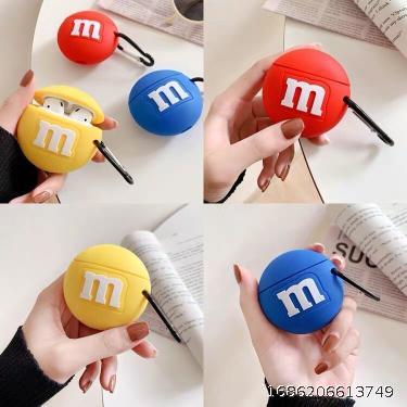 Creative M Bean Rainbow Bean Suitable for Apple Airpods Pro Protective Case Silicone Airpods 1/2 Earphone Case
