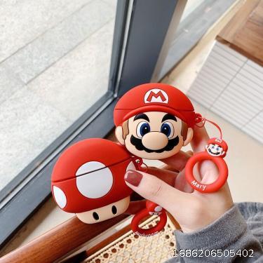 Cartoon Mario Suitable Apple Airpods Pro Protective Case Silicone Airpods 3rd Generation Earphone Case Couple