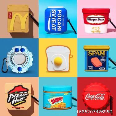 Cartoon Airpods Protective Case Apple Wireless Bluetooth Earphone Case 1/2/3 Generation Protective Case Men's and Women's Silicone Anti Drop